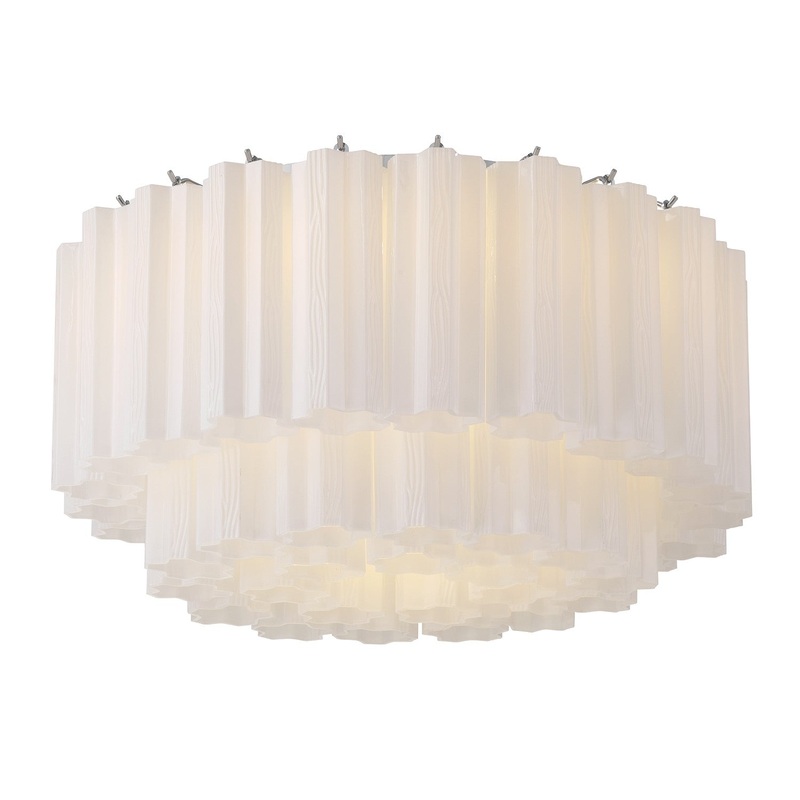 Seven Light Flush Mount from the Addis Collection in Polished Chrome Finish by Crystorama