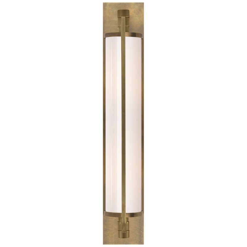 Two Light Wall Sconce from the Keeley Collection in Hand-Rubbed Antique Brass Finish by Visual Comfort Signature