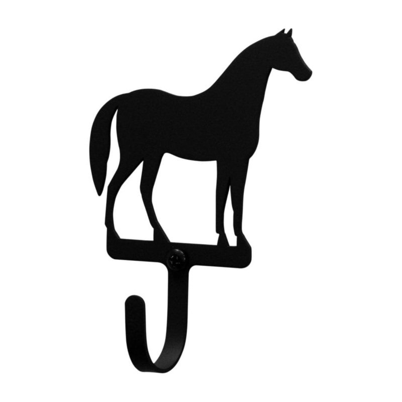 Village Wrought Iron WH-68-XS Horse Wall Hook Extra Small