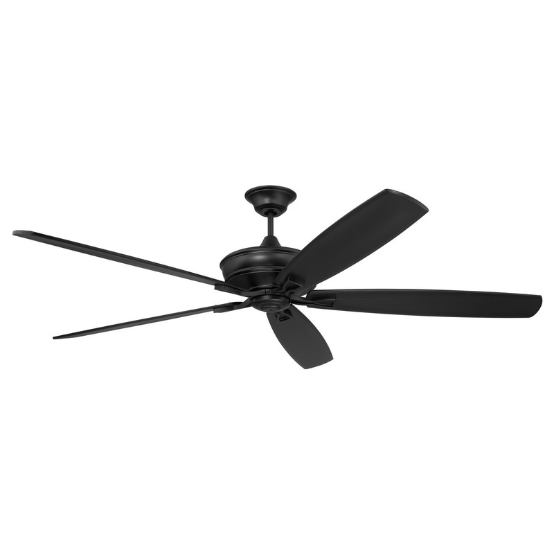 Craftmade SNT72FB5 Santori 72 Indoor/Outdoor 72″Ceiling Fan Flat Black