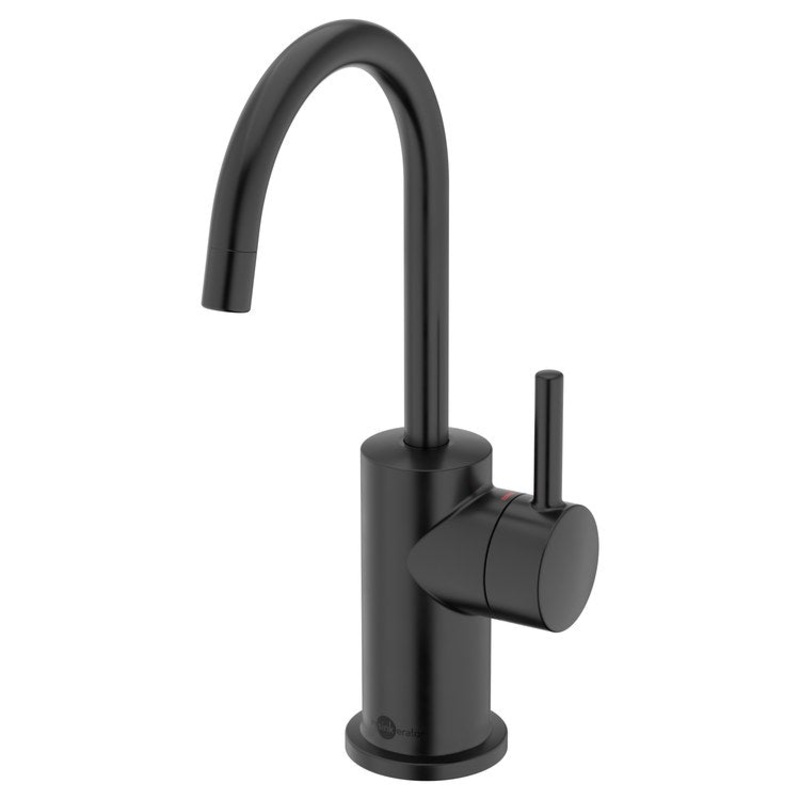 Hot Water Dispenser Showroom Modern 3010 Instant 1 Lever ADA Gooseneck Swivel 360 DEG Matte Black
