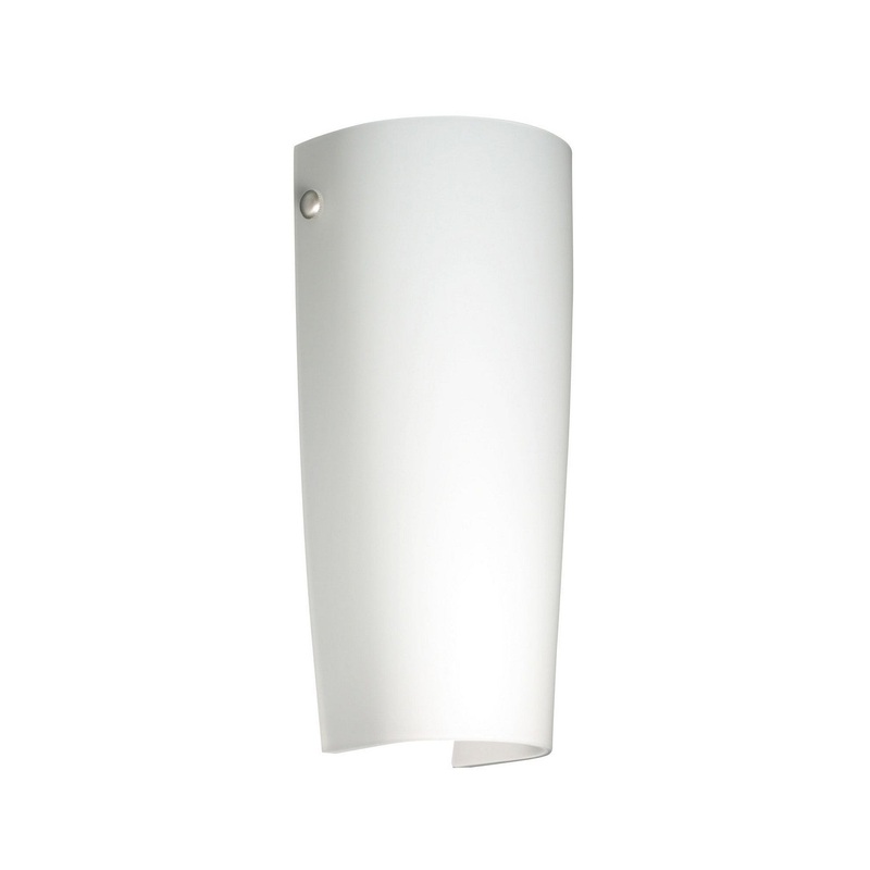 One Light Wall Sconce from the Tomas Collection in Polished Nickel Finish by Besa
