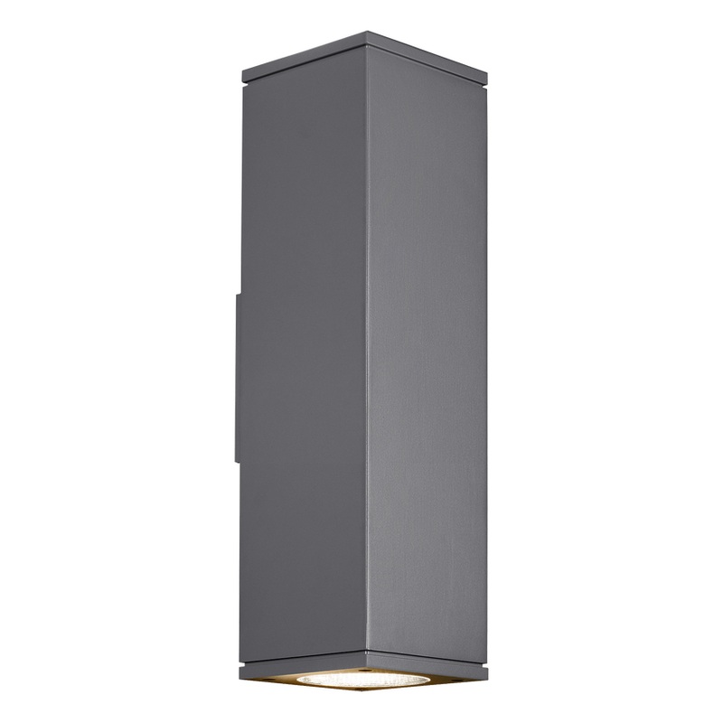 Tegel 18 Outdoor Wall Up & Downlight Charcoal 2700K / 36-Degree Beam (Up) / 36-Degree Beam (Down) None