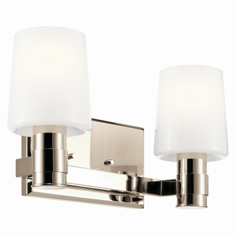 Two Light Vanity from the Adani Collection in Polished Nickel Finish by Kichler