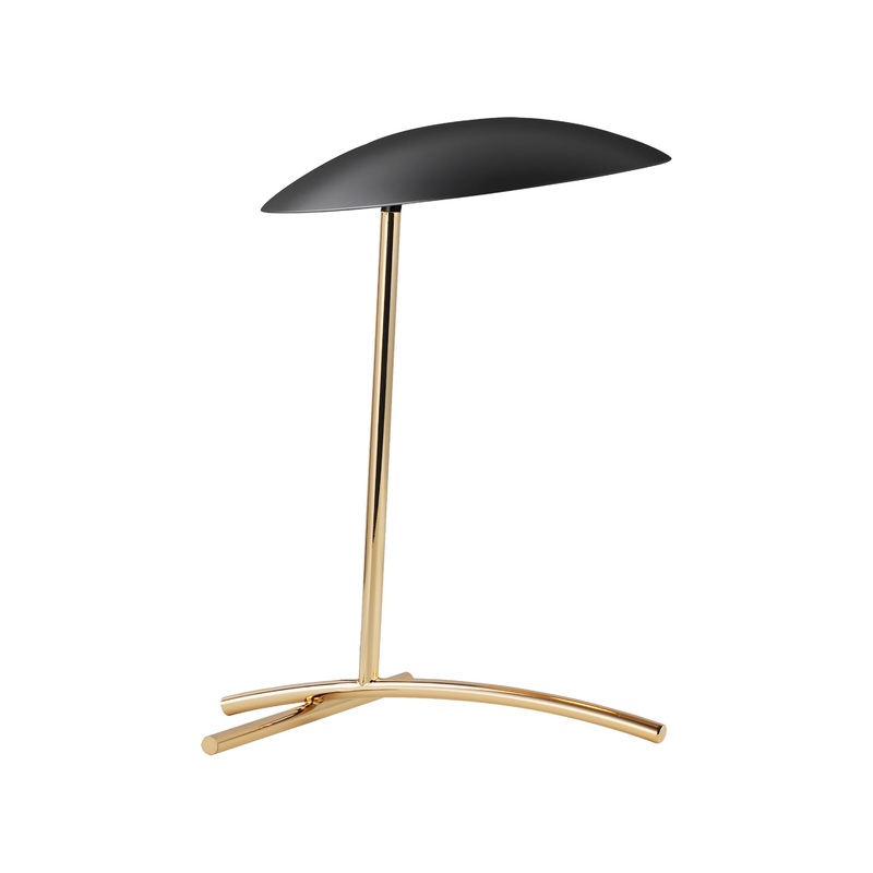 Vesta LED Desk Lamp French Gold and Black
