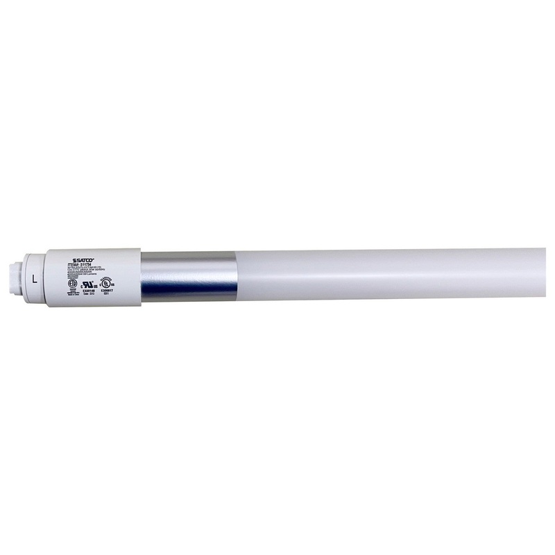 30 Watt T8 LED – Recessed Double Contact HO/VHO Base – CCT Selectable – Type B – Ballast Bypass – PET Shatterproof Coated – White Finish – 72 Inches – 120-277 Volt Light Bulb by Satco