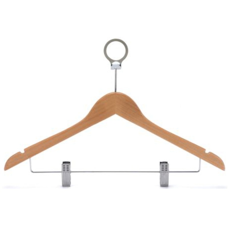 Anti-theftWooden Cloth Hanger – Natural Wood