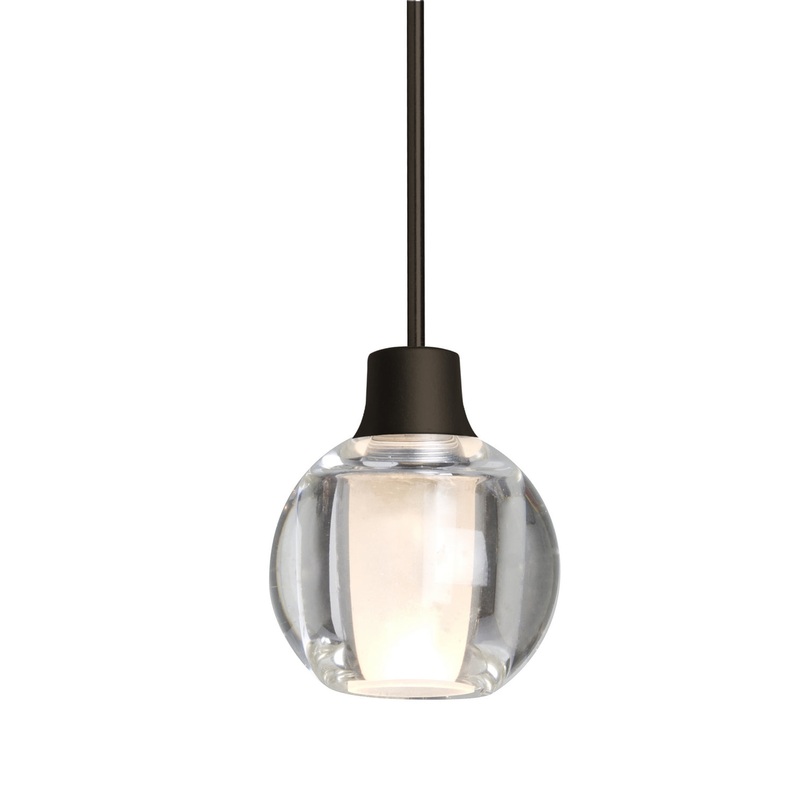 Besa 1XC-BOCA3CL-BR Boca 3 One Light Pendant Bronze