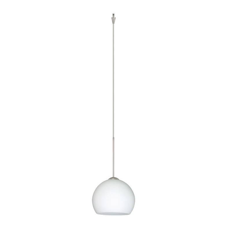 Besa XP-565807-SN Palla One Light Pendant Satin Nickel
