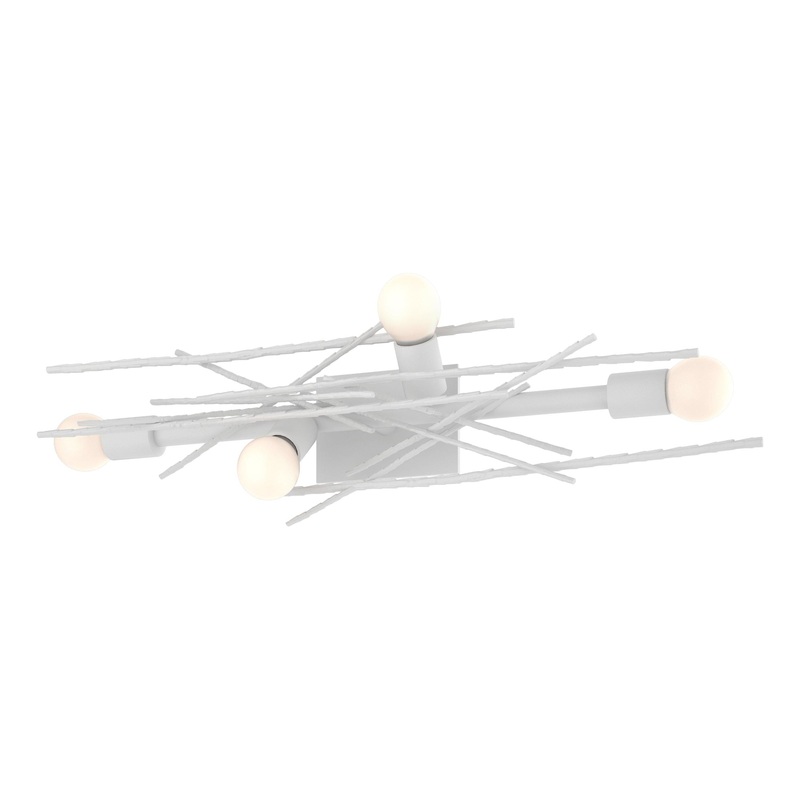 Brindille 4-Light Large Sconce/Semi-Flush White