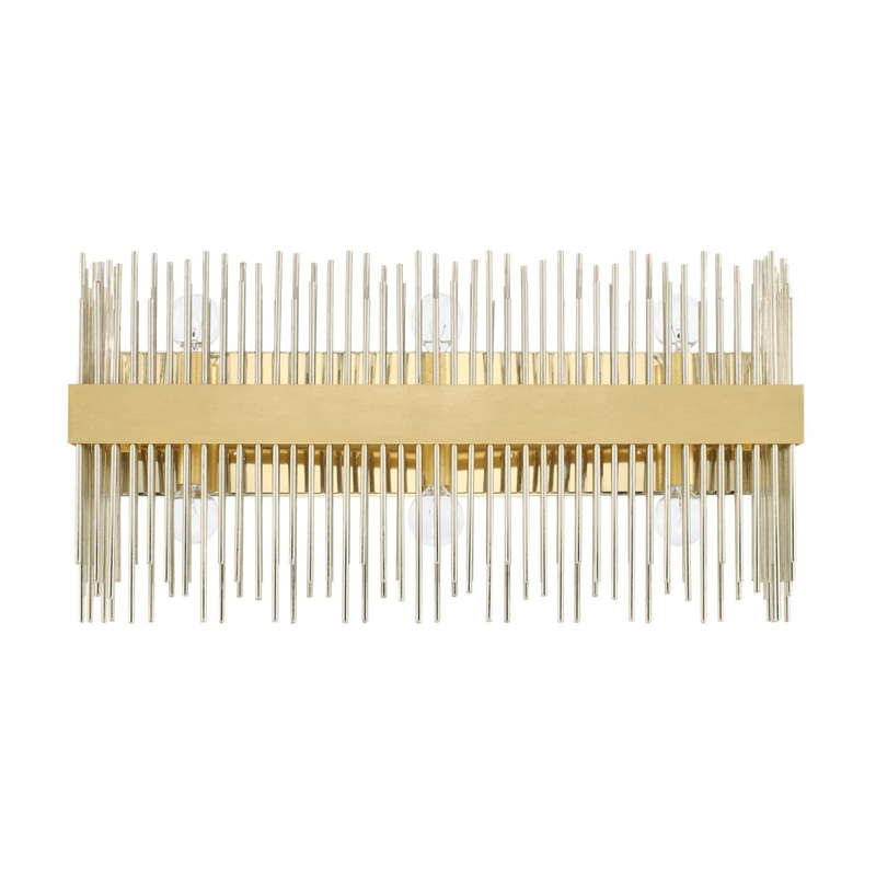 Capital Lighting 125461FI Lena 6 Light Vanity Fire and Ice