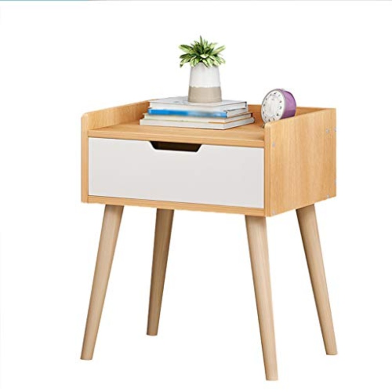 Comodino Semplice Domestica Addensare Studio di Legno Solido Locker Camera dell’Assemblea di pompaggio Bagno Soggiorno Corridoio Multifunzione 33X28X44cm FANJIANI (Color : Maple)