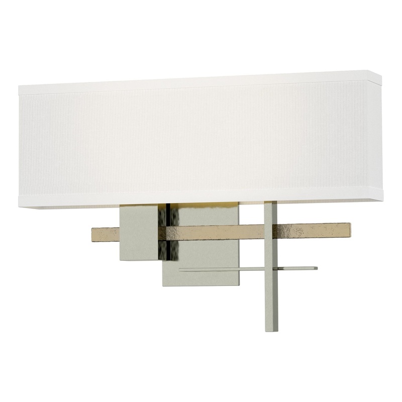 Cosmo Sconce Sterling Modern Brass Natural Anna Shade (SF)