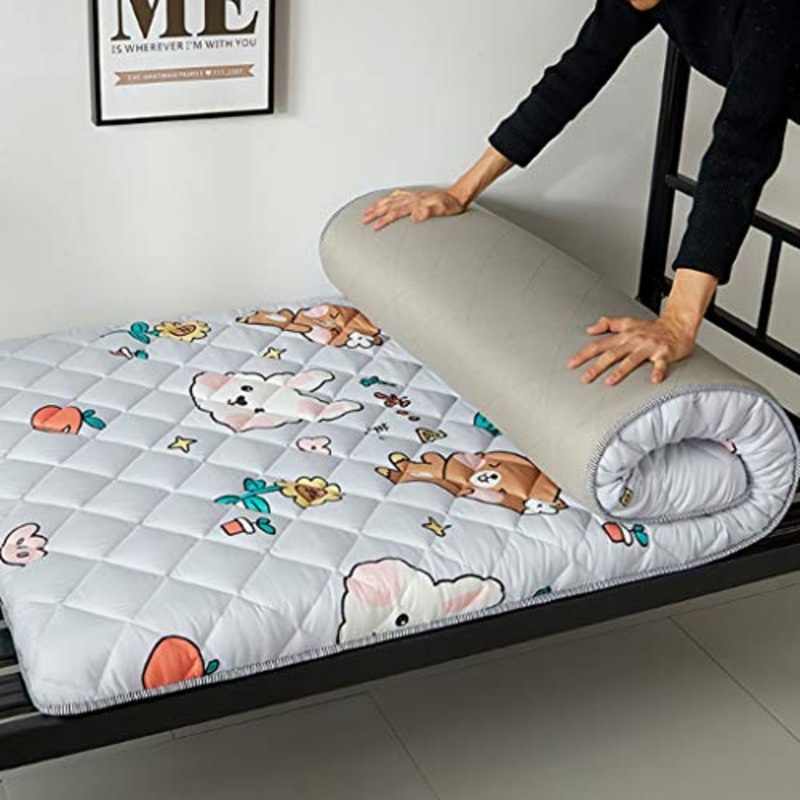 GLzcyoo Materasso futon, Giapponese Piano Materasso Pad Addensare Tatami Sleeping Pieghevole Roll Up Materasso Mat Traspirante Durevole Materasso (Colore : A, Size : 120 * 200cm)