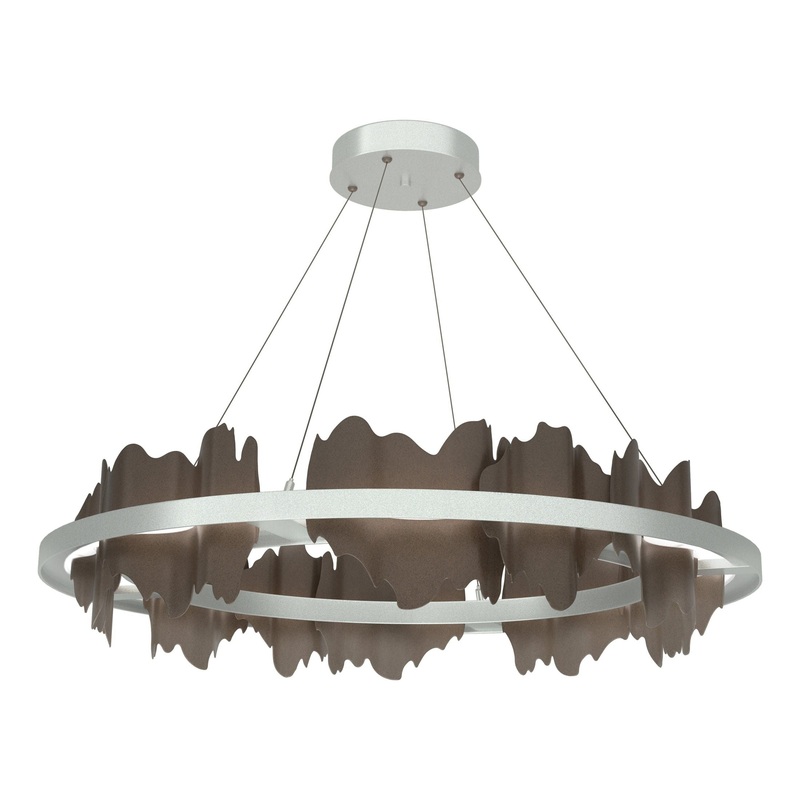 Hildene Circular LED Pendant Vintage Platinum Bronze