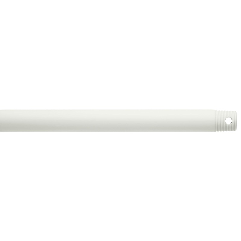 Kichler 360004MWH Fan Down Rod, Matte White