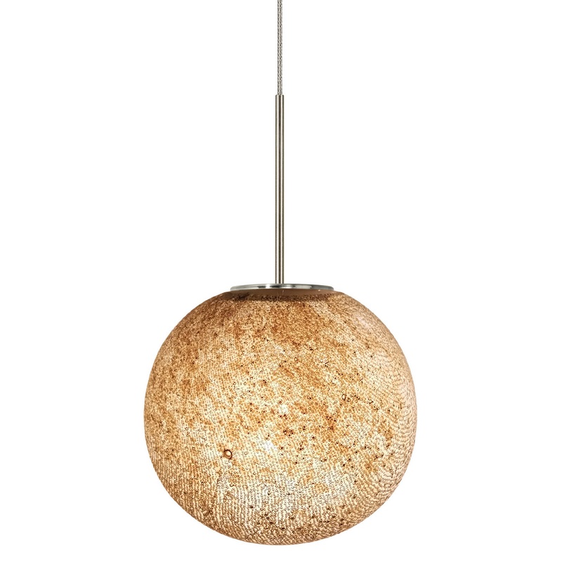 One Light Mini Pendant in Satin Nickel Finish by Stone Lighting