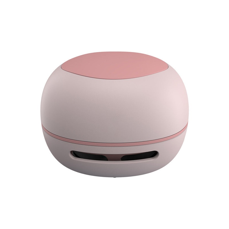 Pink Cordless Tabletop Crumb Sweeper – USB Rechargeable Mini Vacuum for Desk