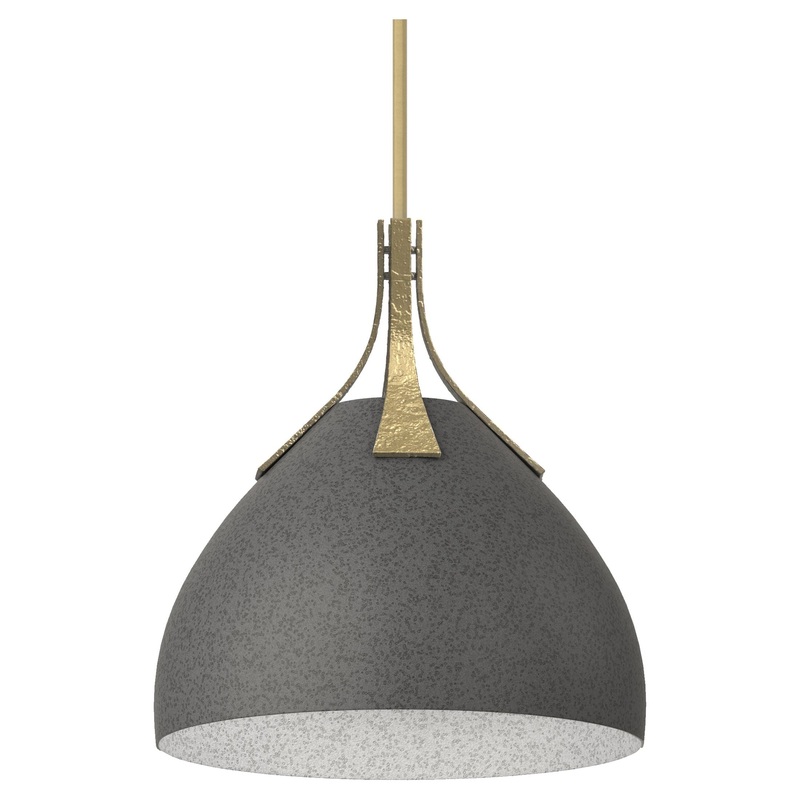 Summit Pendant Modern Brass Natural Iron
