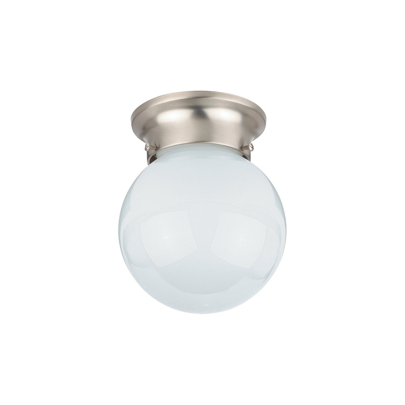 Tomkin One Light Ceiling Flush Mount Brushed Nickel None