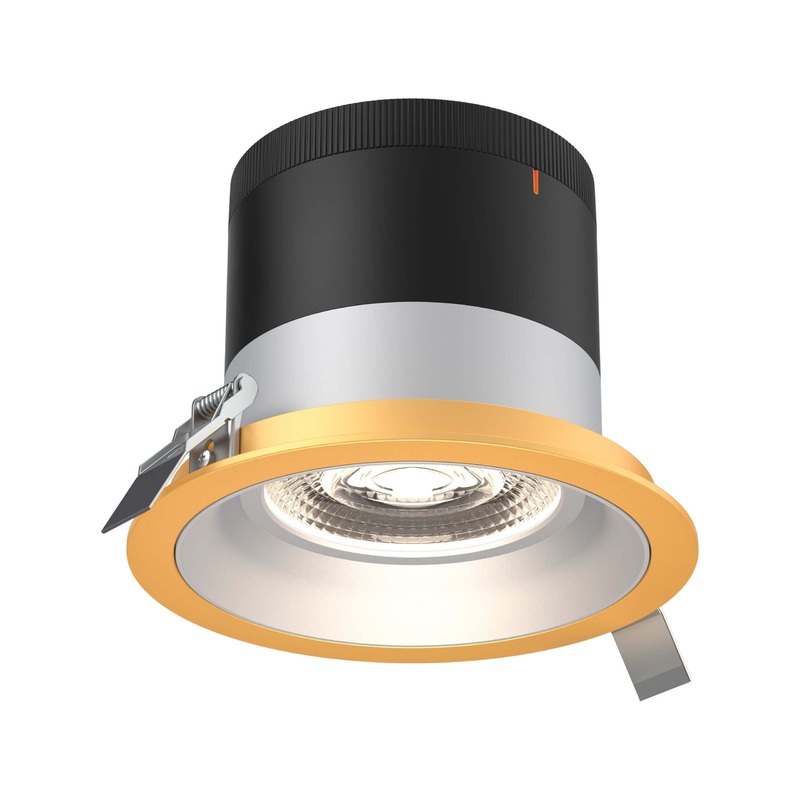 6″ Modular Downlight Alzak with Gold Trim 60 Degrees Regressed