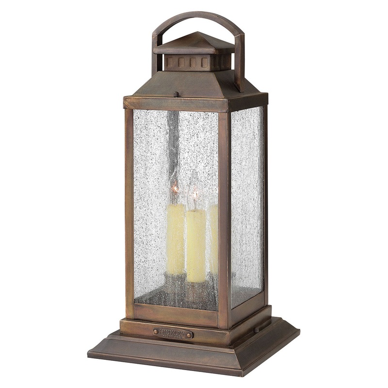 LED Pier Mount from the Revere Collection in Sienna Finish by Hinkley