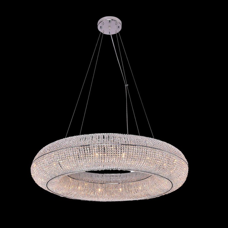 Luna 16-Light Chandelier Chrome