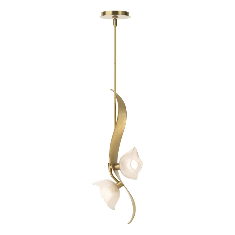 Mika 2-Light Pendant Modern Brass