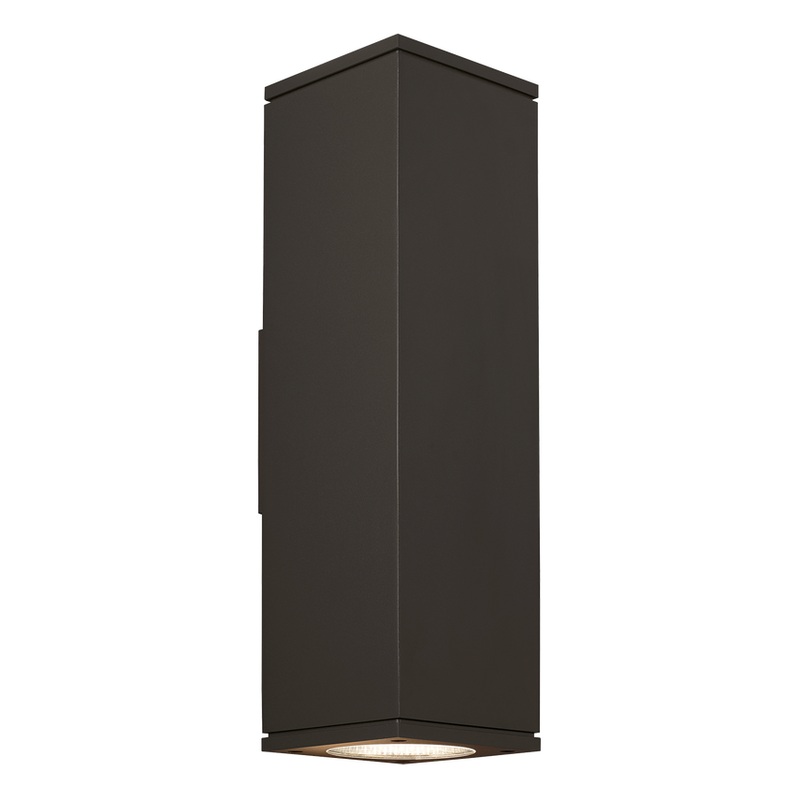 Tegel 18 Outdoor Wall Downlight Bronze 4000K / 10-Degree Beam None