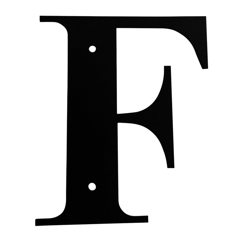 Village Wrought Iron LET-F Letter F Large