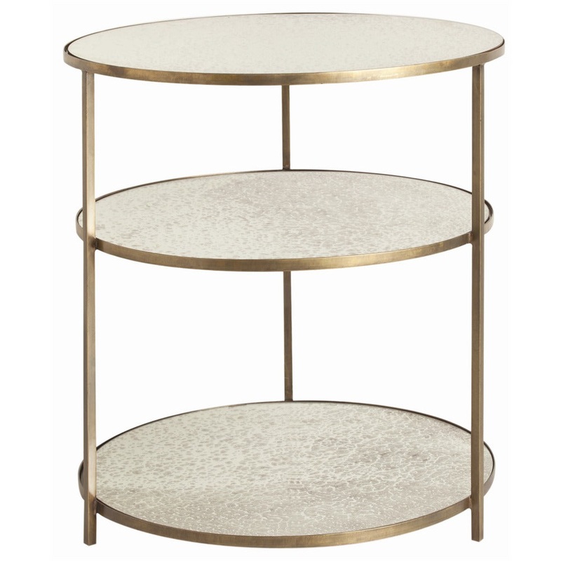 Arteriors 6553 Percy Side Table Antique Brass