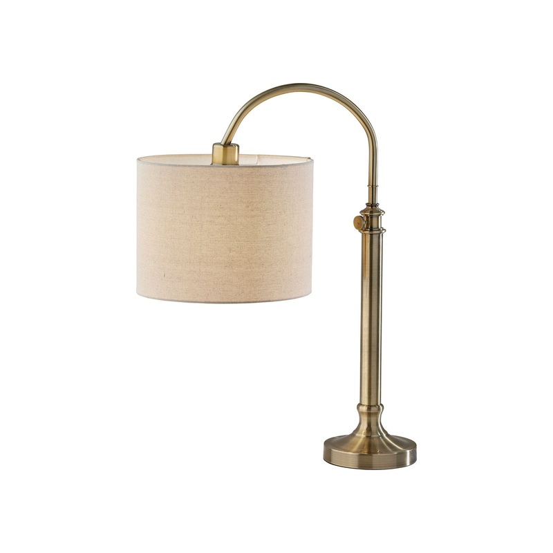 Barton Task Table Lamp Antique Brass