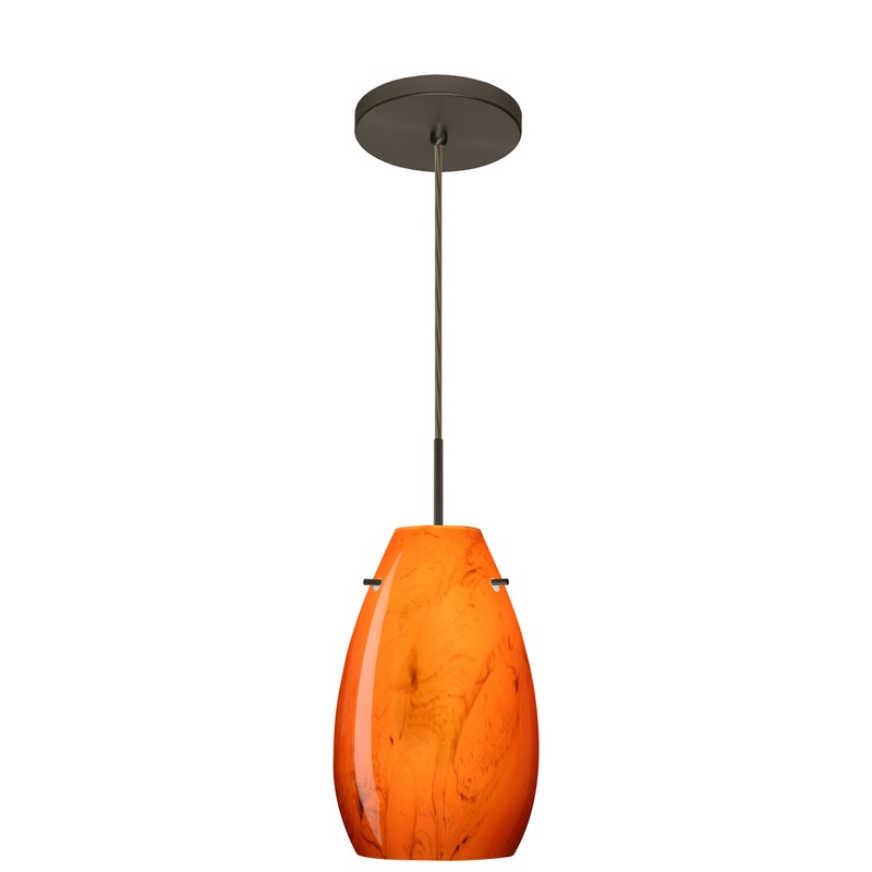 Besa 1JT-4126HB-LED-BR Pera One Light Pendant Bronze