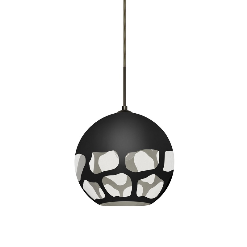 Besa 1JT-ROCKYBK-BR Rocky One Light Pendant Bronze