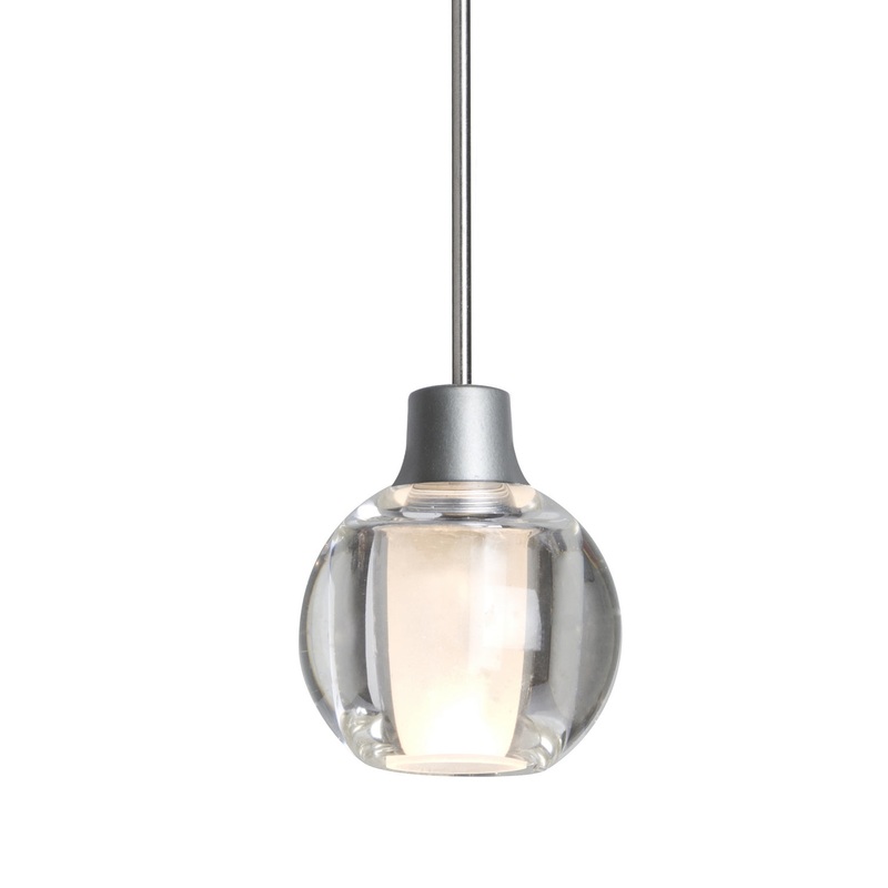 Besa XP-BOCA3CL-SN Boca 3 One Light Pendant Satin Nickel