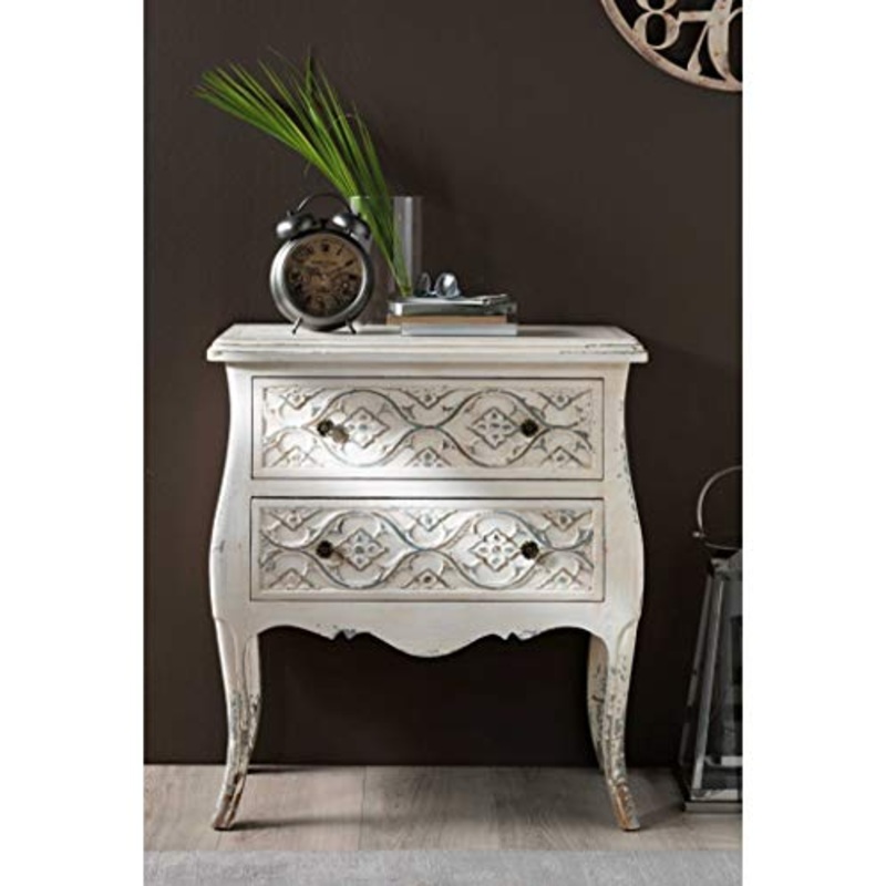 BRANDANI 53976 Cassettiera Intarsio Bombata Legno Abete/MDF