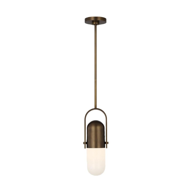 Capsule 15 Pendant Darkened Brass