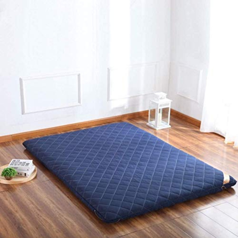 HKX Tappetino, Tappetino Futon coprimaterasso Futon Tradizionale Molto Spesso Queen Size Dormitorio Singolo 100x200cm (39×79 Pollici)
