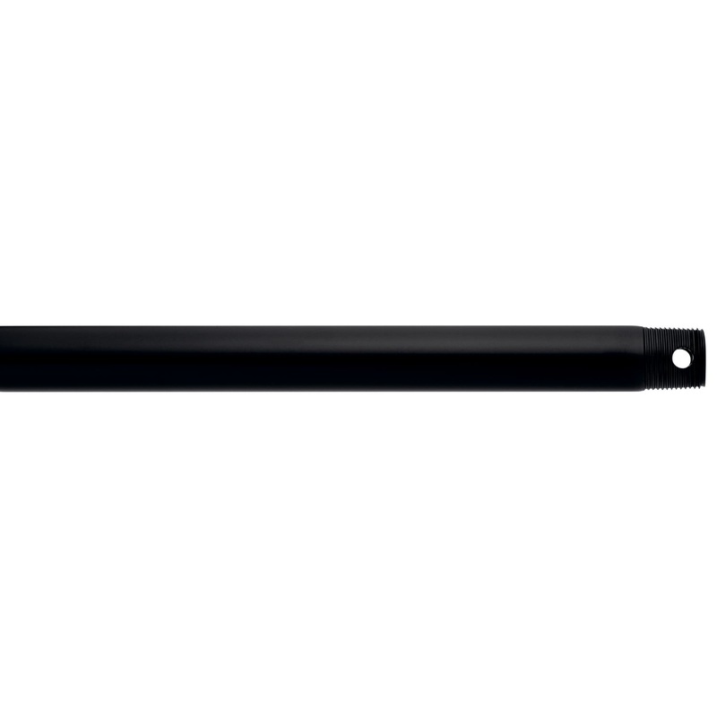 Kichler 360003SBK Fan Down Rod, Satin Black