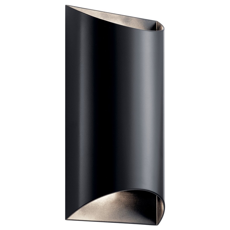 Kichler 49279BKLED LED Outdoor Wall Mount, Black