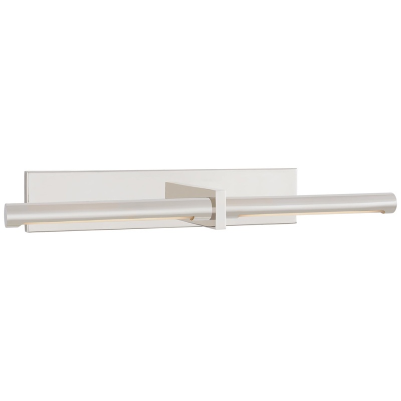 LED Picture Light from the Axis Collection in Polished Nickel Finish by Visual Comfort Signature