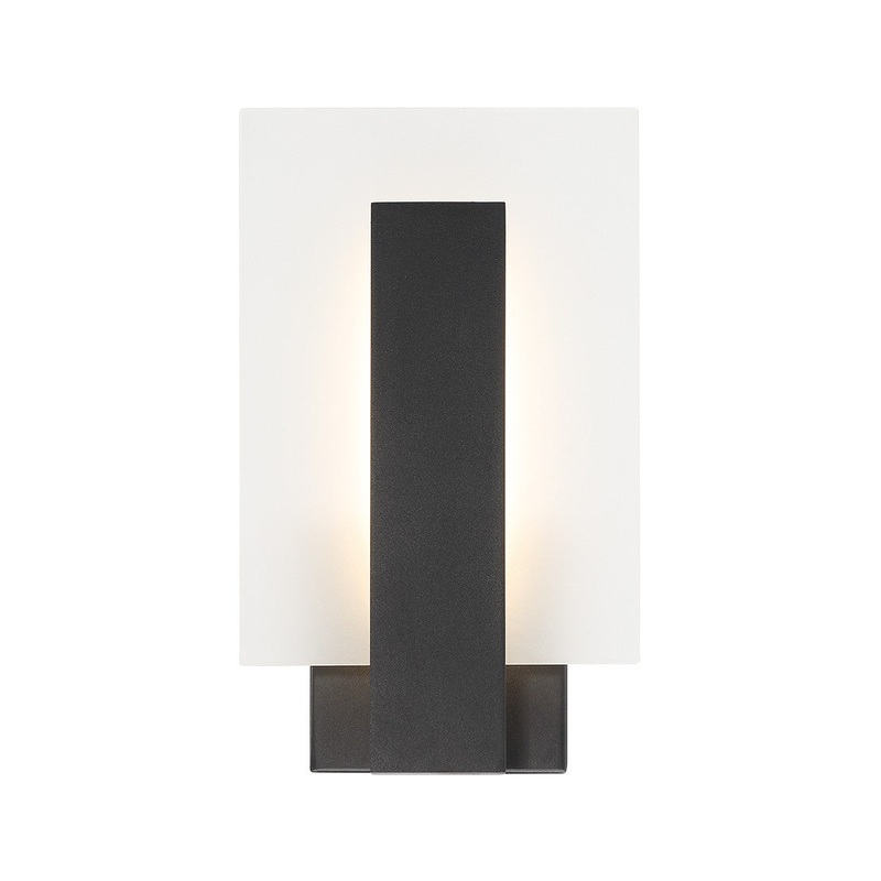 LED Wall Sconce from the Carta Collection in Black Finish by Eurofase