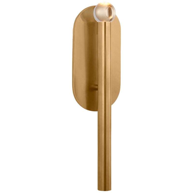 LED Wall Sconce from the Rousseau Collection in Antique-Burnished Brass Finish by Visual Comfort Signature