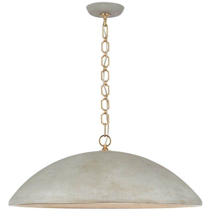One Light Pendant from the Elliot Collection in Portland Gray Finish by Visual Comfort Signature