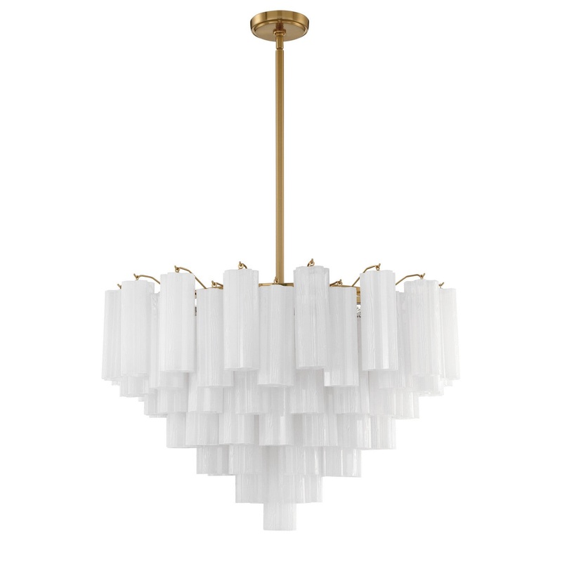 16 Light Chandelier from the Addis Collection in Aged Brass Finish by Crystorama