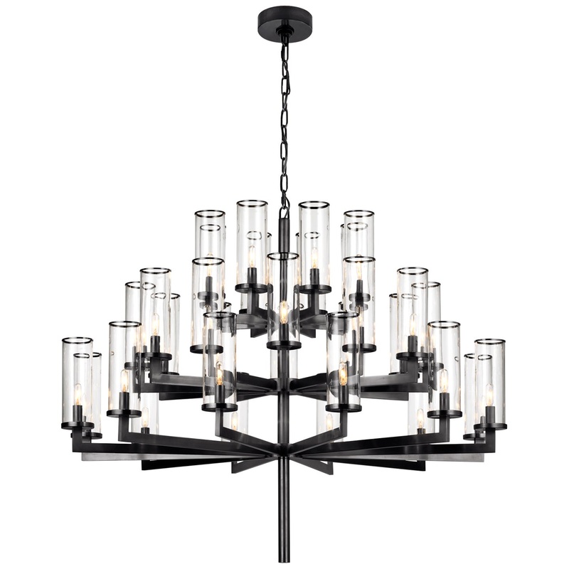 32 Light Chandelier from the Liaison Collection in Bronze Finish by Visual Comfort Signature