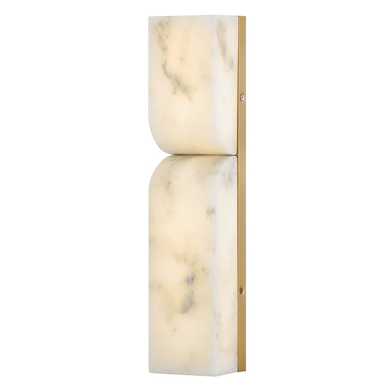 Alune Medium LED Sconce Lacquered Brass