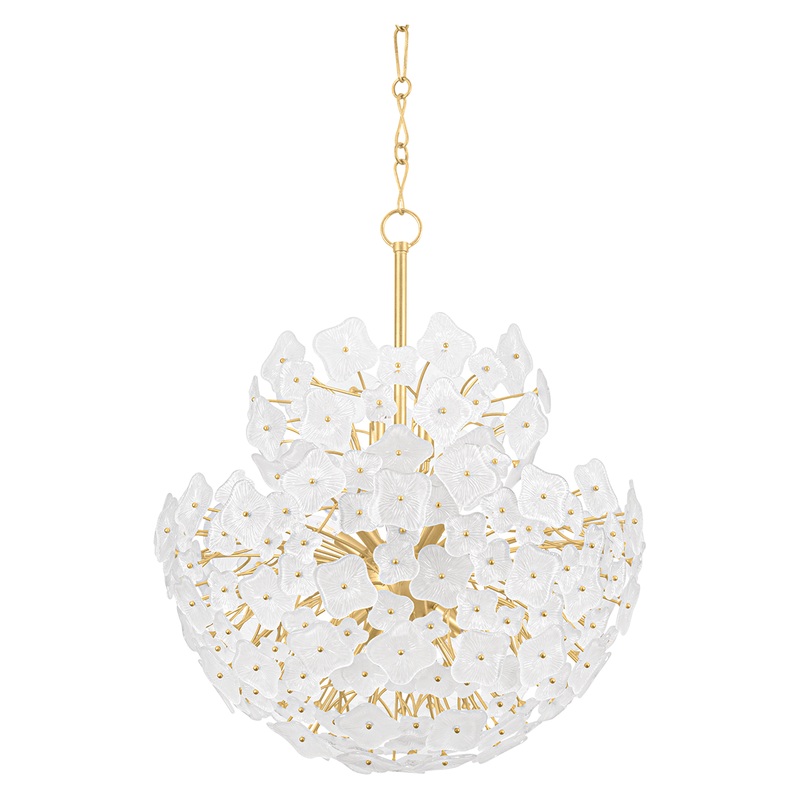 Barrytown 13-Light Chandelier Vintage Gold Leaf