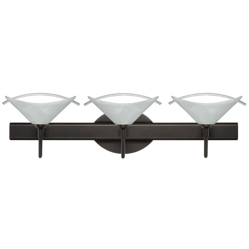 Three Light Wall Sconce from the Hoppi Collection in Bronze Finish by Besa