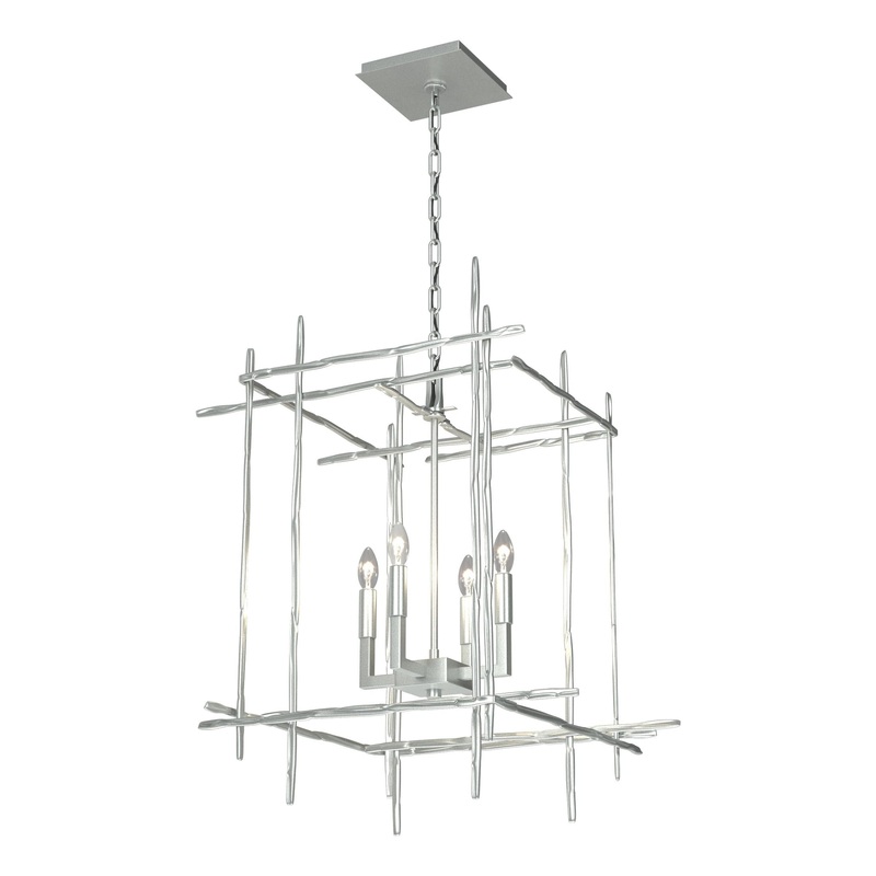Tura 4-Light Medium Chandelier Vintage Platinum